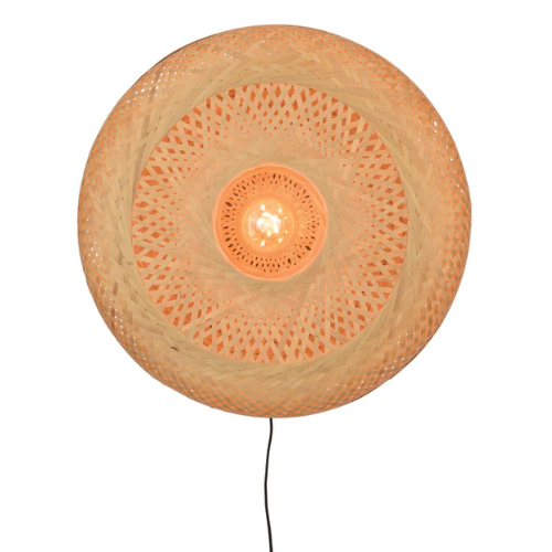 Good&Mojo Wandlamp Palawan bamboe 60x15cm naturel, L